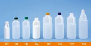 frascos plásticos com alça de segurança